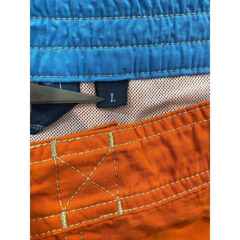 Polo Ralph Lauren Swim Trunks Mens Large Orange Lined Bathing Swimming Suit - Picture 7 of 10